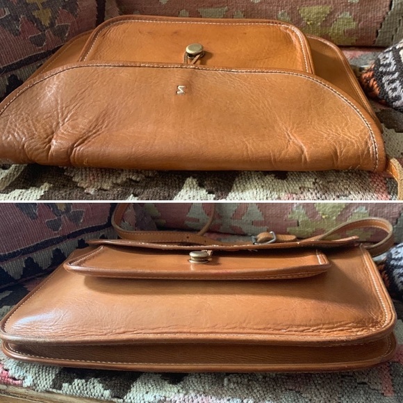 Vintage Genuine Leather Commuter Satchel - Picture 10 of 11